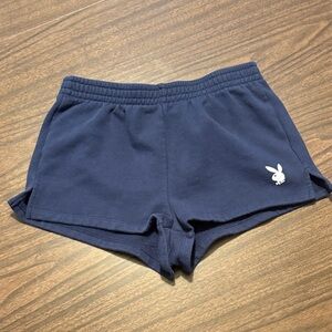 Playboy x PacSun XS Navy Blue Cotton Shorts